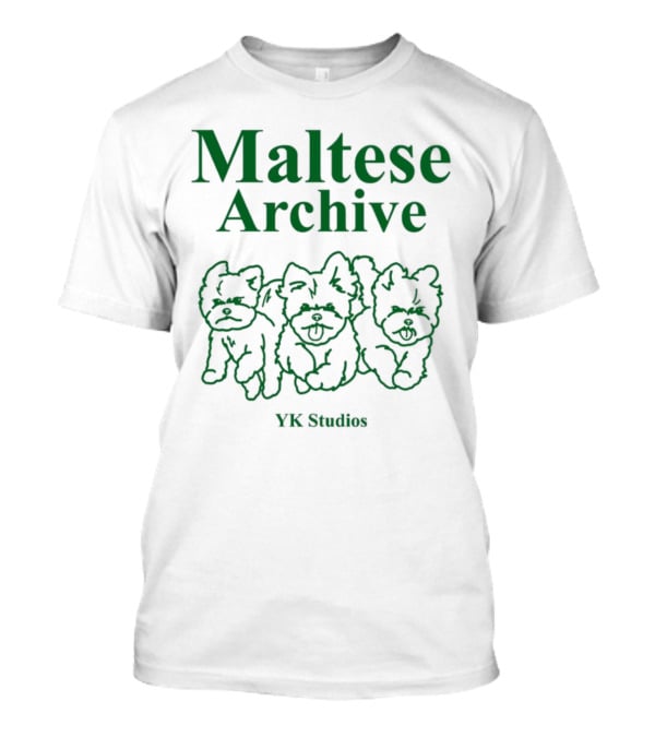 Maltese Archive YK Studios Three Dogs T-Shirt