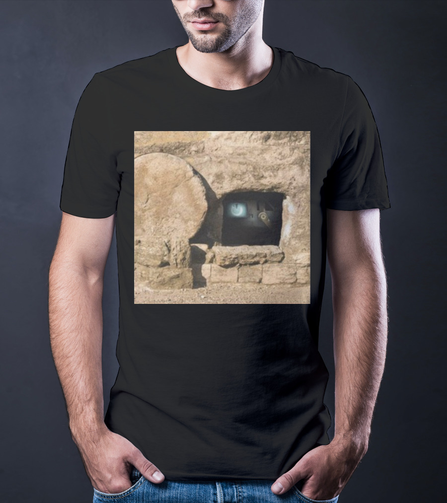 Reboot Van Cave With Stone Doorway And Tech Screen T-Shirt