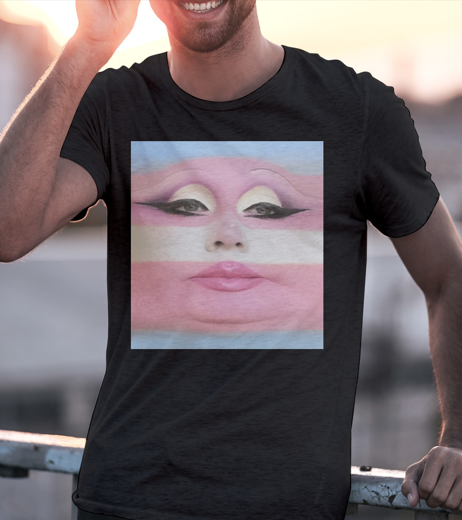 Juno Birch Transgender Flag Face T-Shirt