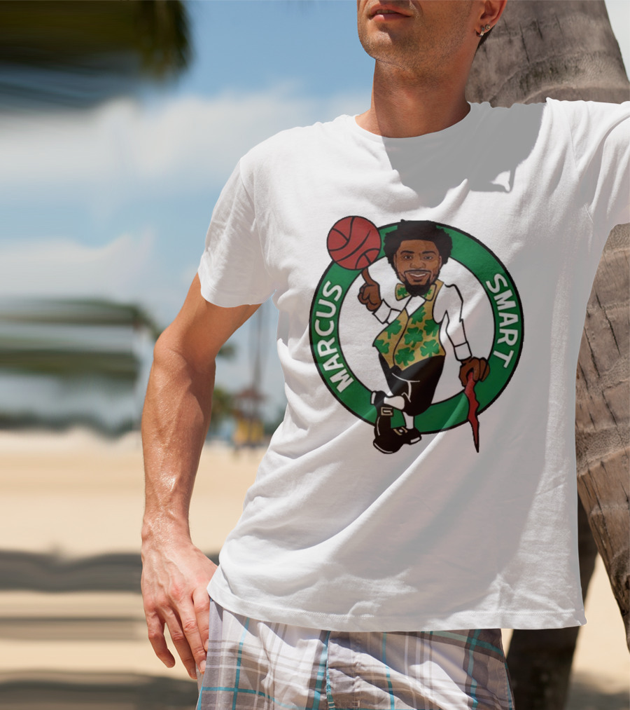 Marcus Smart Celtics Basketball Character T-Shirt