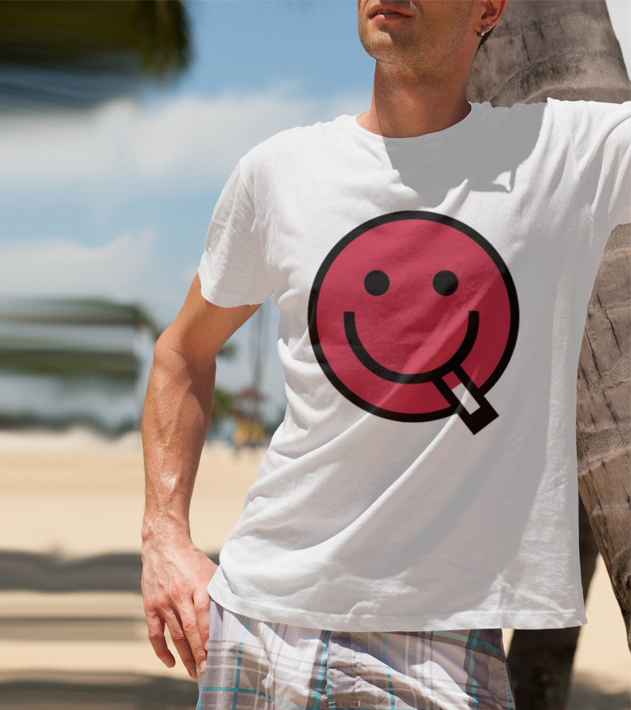 Shopsludgelife Cyggy Smiley Face Tongue T-Shirt