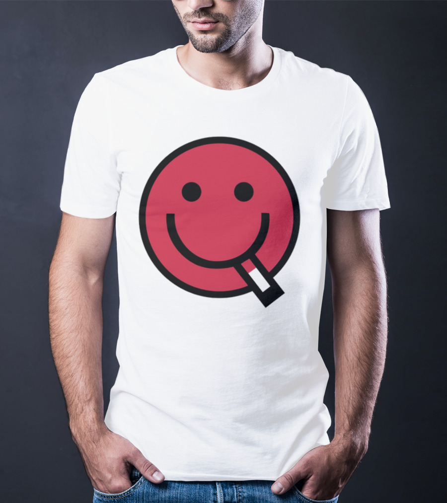 Shopsludgelife Cyggy Smiley Face Tongue T-Shirt