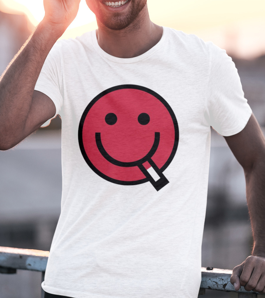 Shopsludgelife Cyggy Smiley Face Tongue T-Shirt