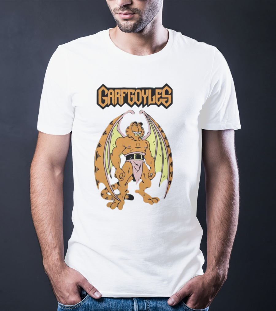 Garfgoyles Garfield David C. Smith T-Shirt