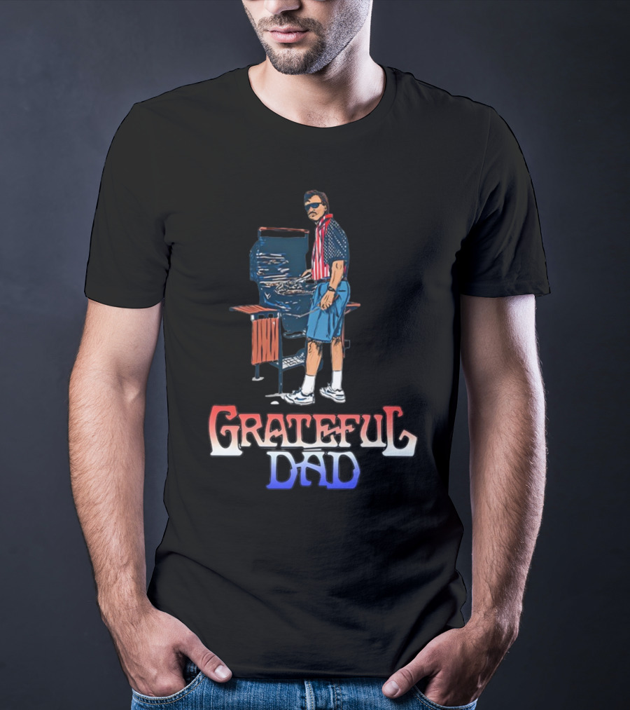 Grateful Dad USA BBQ Patriotic T-Shirt