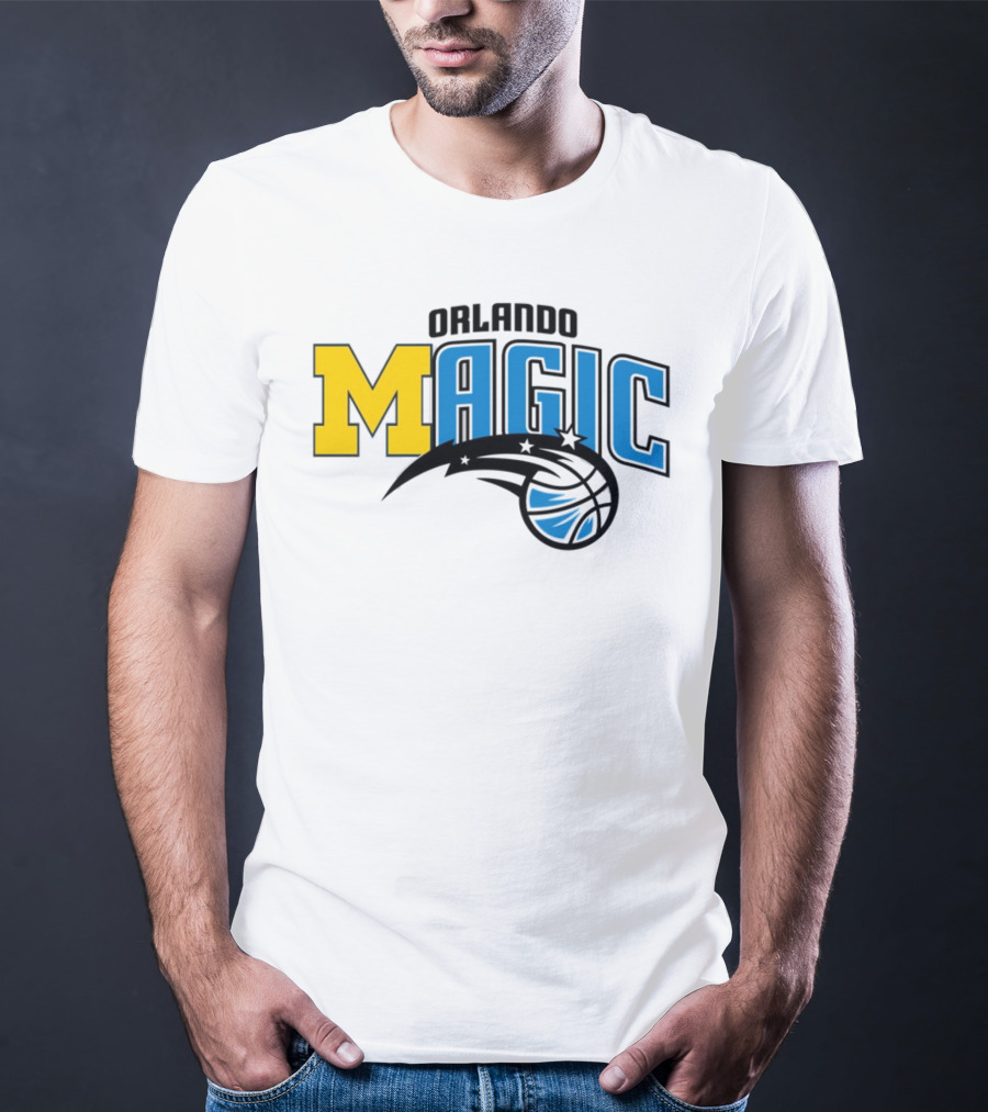 Orlando Magic Michigan Sports Collab Swanky Wolverine T-Shirt