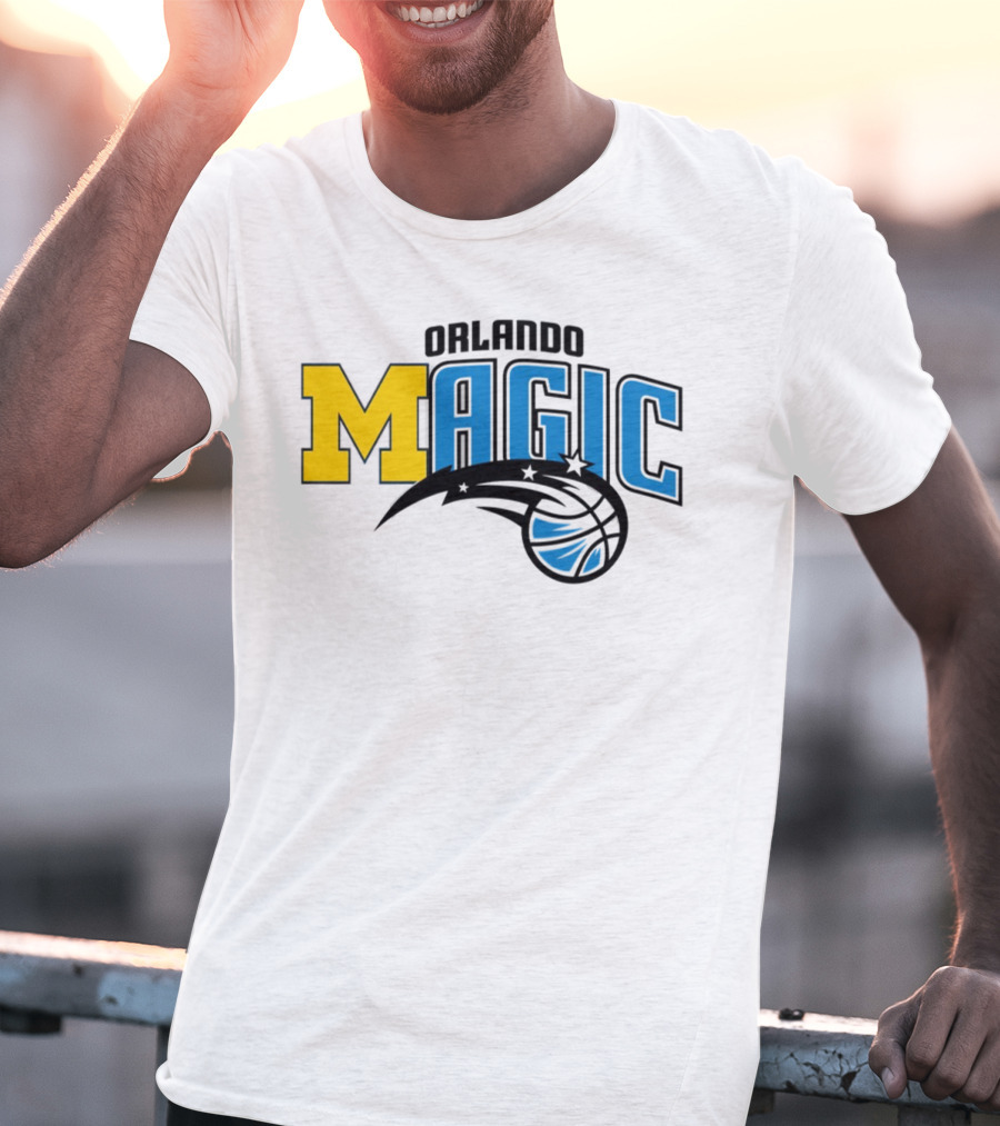 Orlando Magic Michigan Sports Collab Swanky Wolverine T-Shirt
