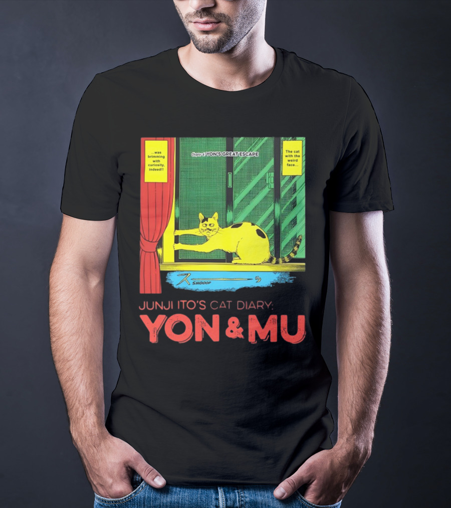 Junji Ito's Cat Diary Yon And Mu Yon’s Great Escape The Cat With The Weird Face T-Shirt