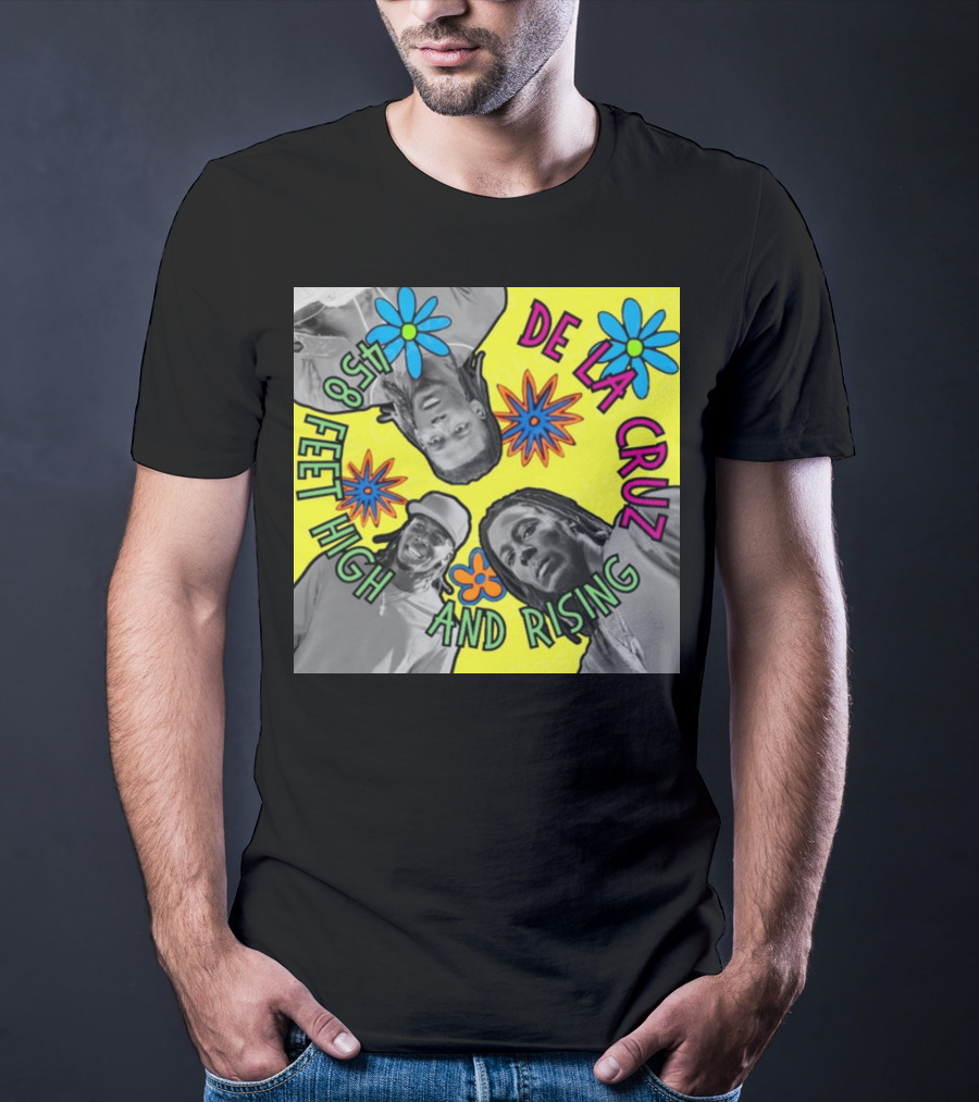 De La Cruz 458 Feet High And Rising Psychedelic Baseball Legend T-Shirt