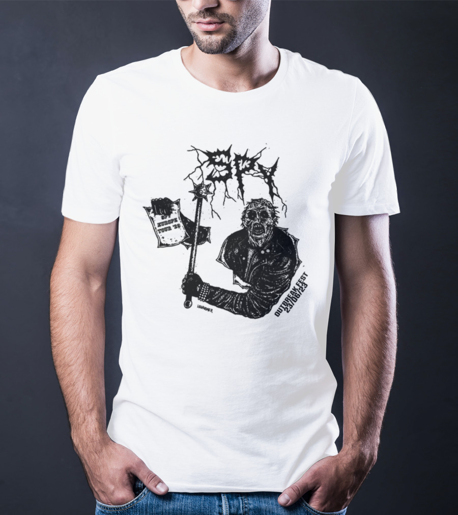 Spy Worldwide Outbreak Fest 23-06/25 Metal Zombie T-Shirt