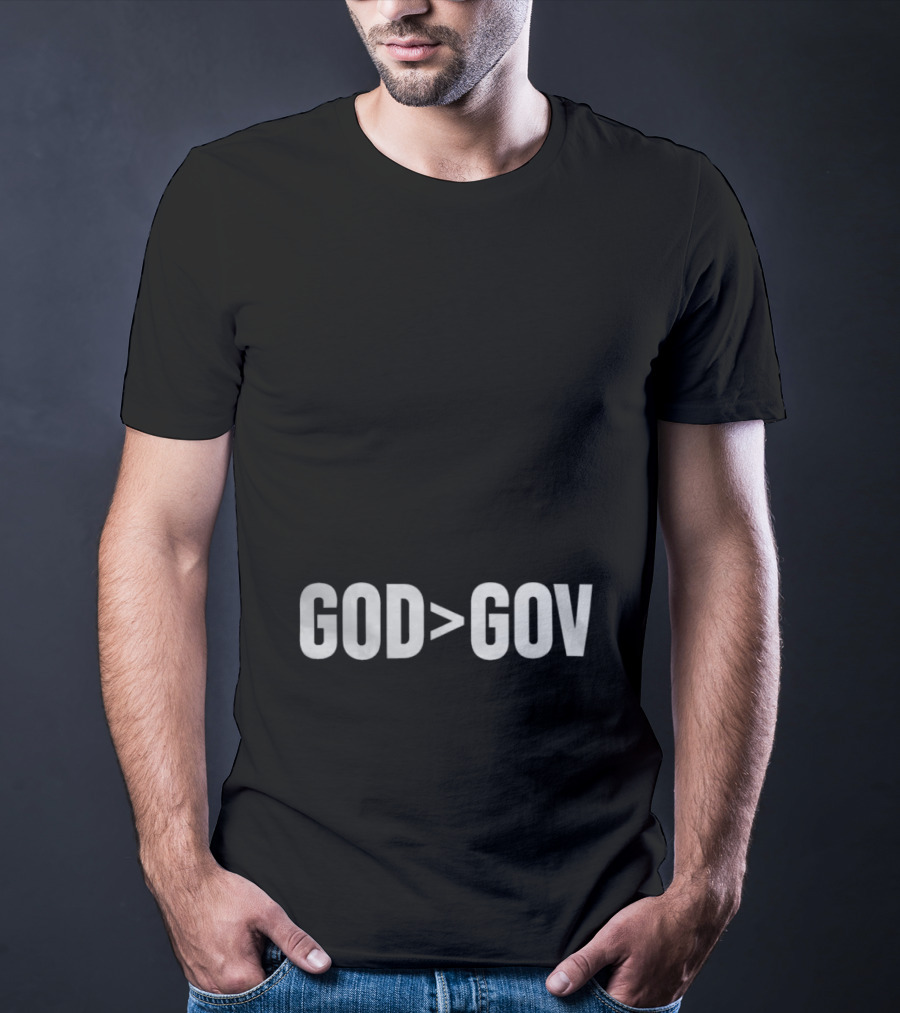 Tpusa Merch God Greater Than Gov T-Shirt