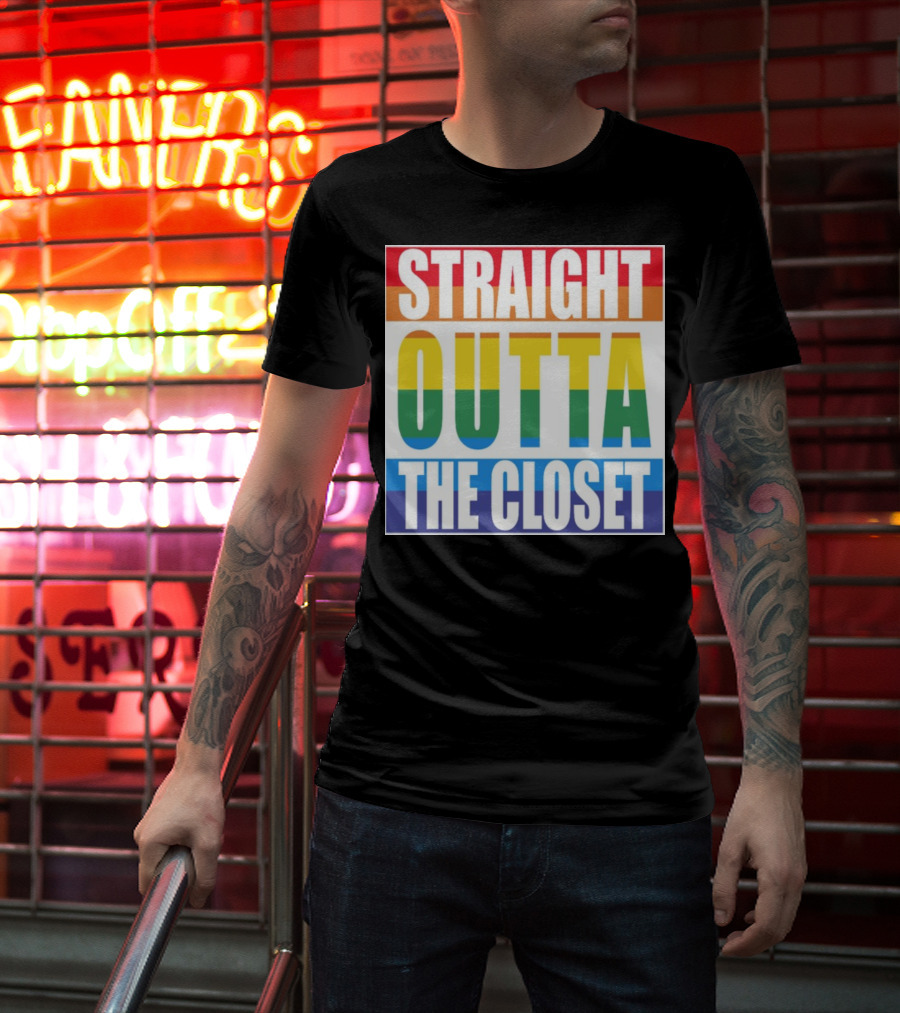 Noah Schnapp Straight Outta The Closet Rainbow T-Shirt