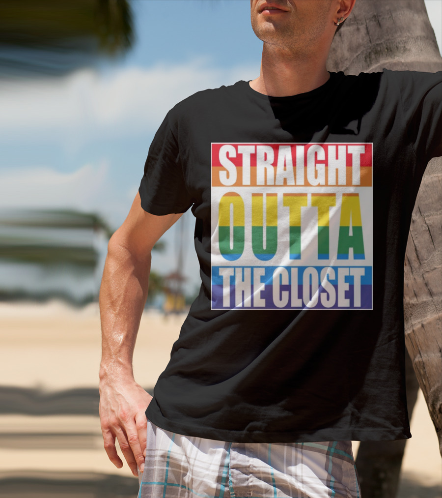 Noah Schnapp Straight Outta The Closet Rainbow T-Shirt