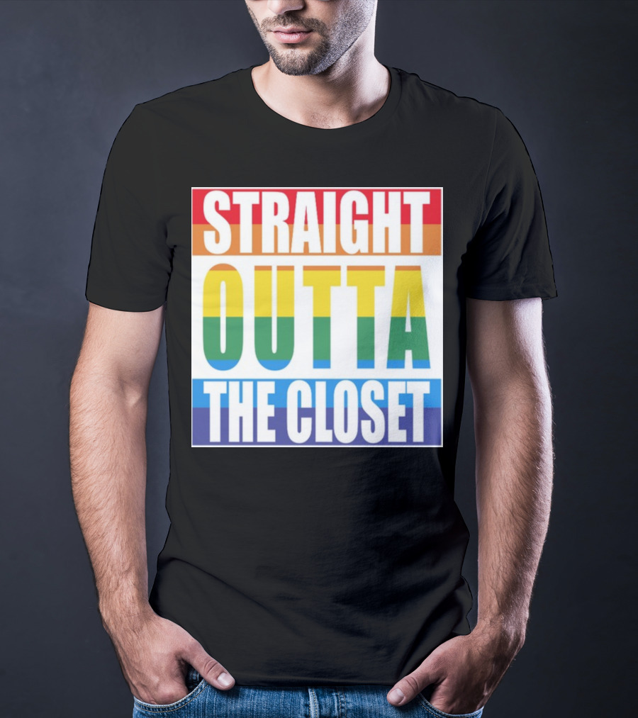 Noah Schnapp Straight Outta The Closet Rainbow T-Shirt