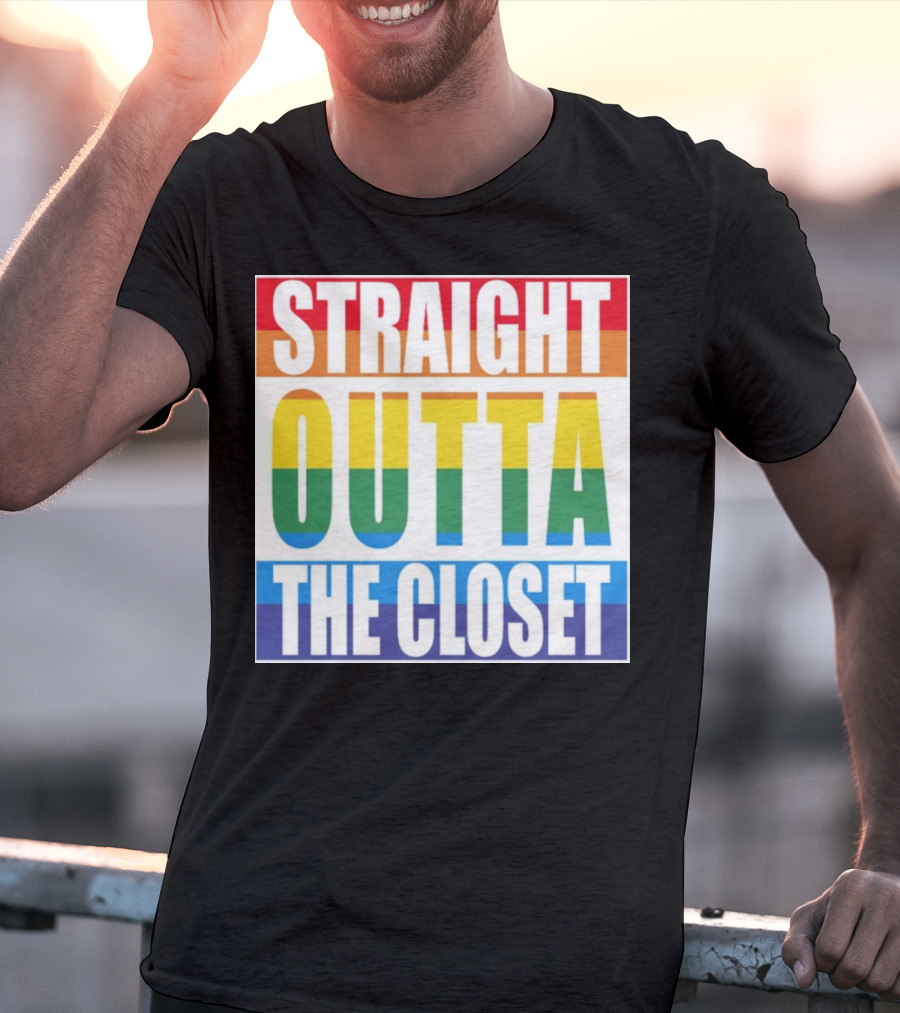 Noah Schnapp Straight Outta The Closet Rainbow T-Shirt