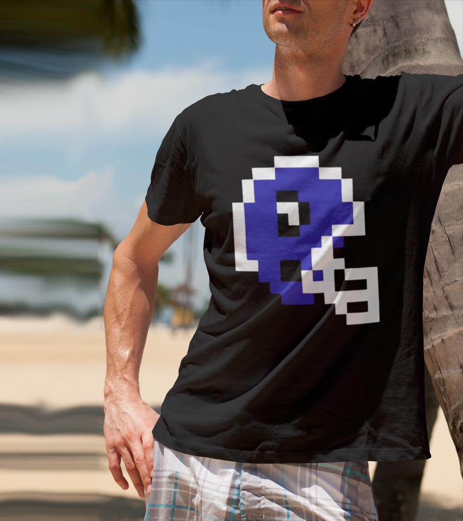 Thatsgoodsports 8 Bit New Retro Football Helmet T-Shirt