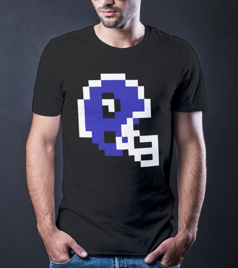 Thatsgoodsports 8 Bit New Retro Football Helmet T-Shirt