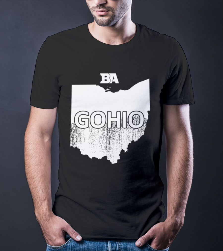 BA GOHIO Ohio Map T-Shirt