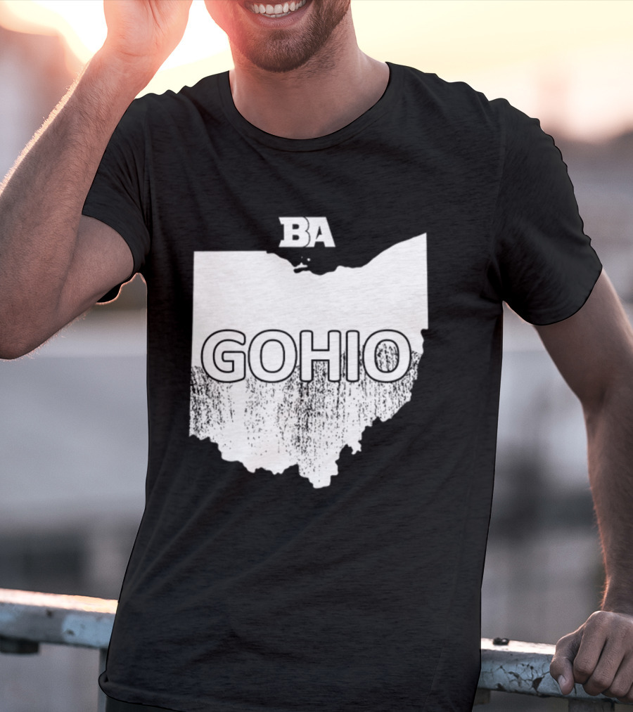 BA GOHIO Ohio Map T-Shirt