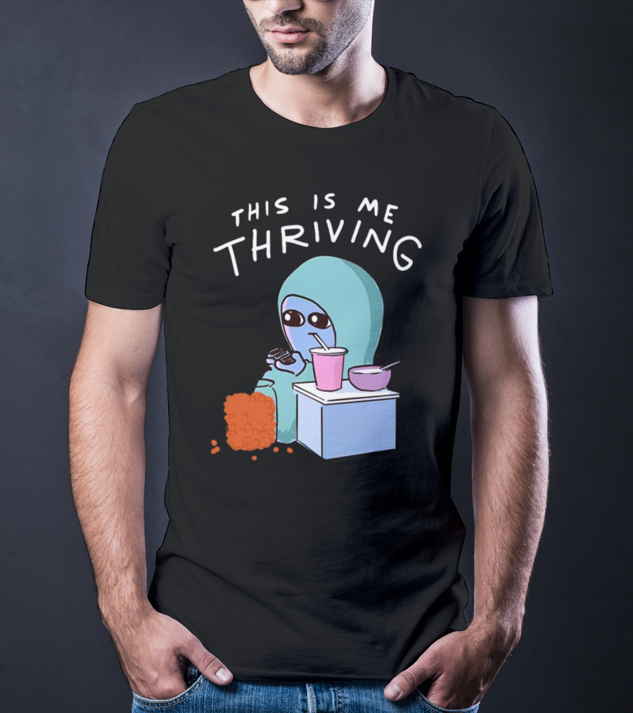 This Is Me Thriving Blanket Creature With Snacks T-Shirt