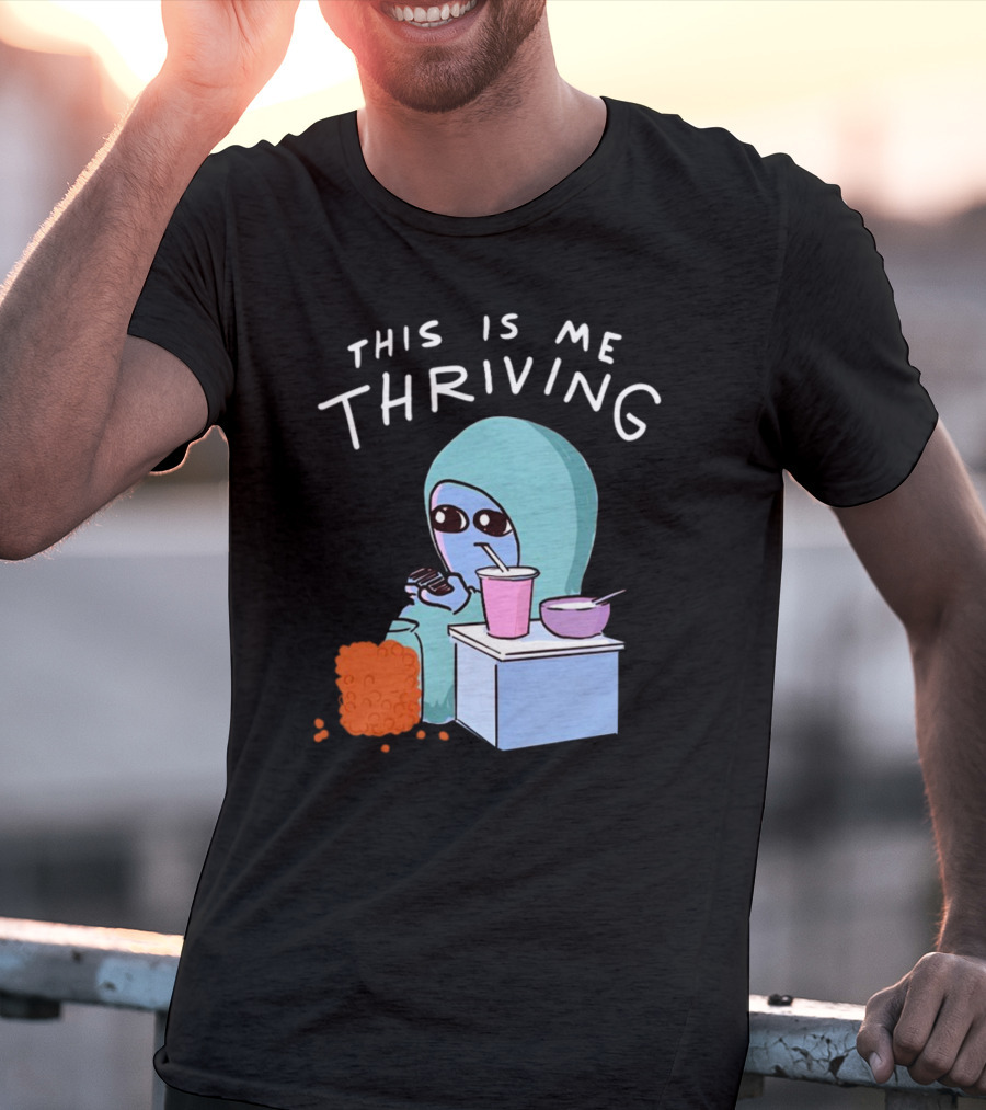 This Is Me Thriving Blanket Creature With Snacks T-Shirt