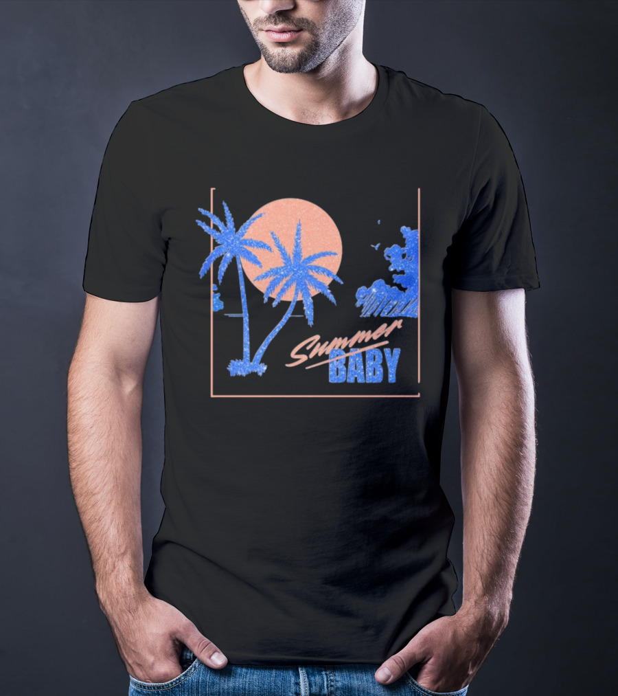 Summer Baby Tropical Sunset Vibes T-Shirt