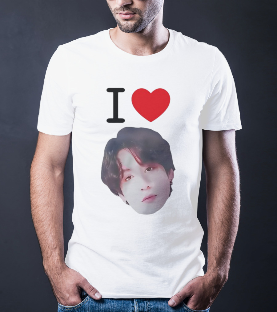 Connor Price I Love Jungkook BTS Face Heart T-Shirt