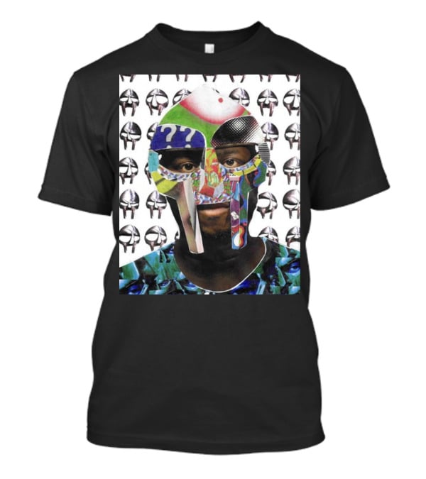 Ian Woods MF Doom Collage Mask T-Shirt