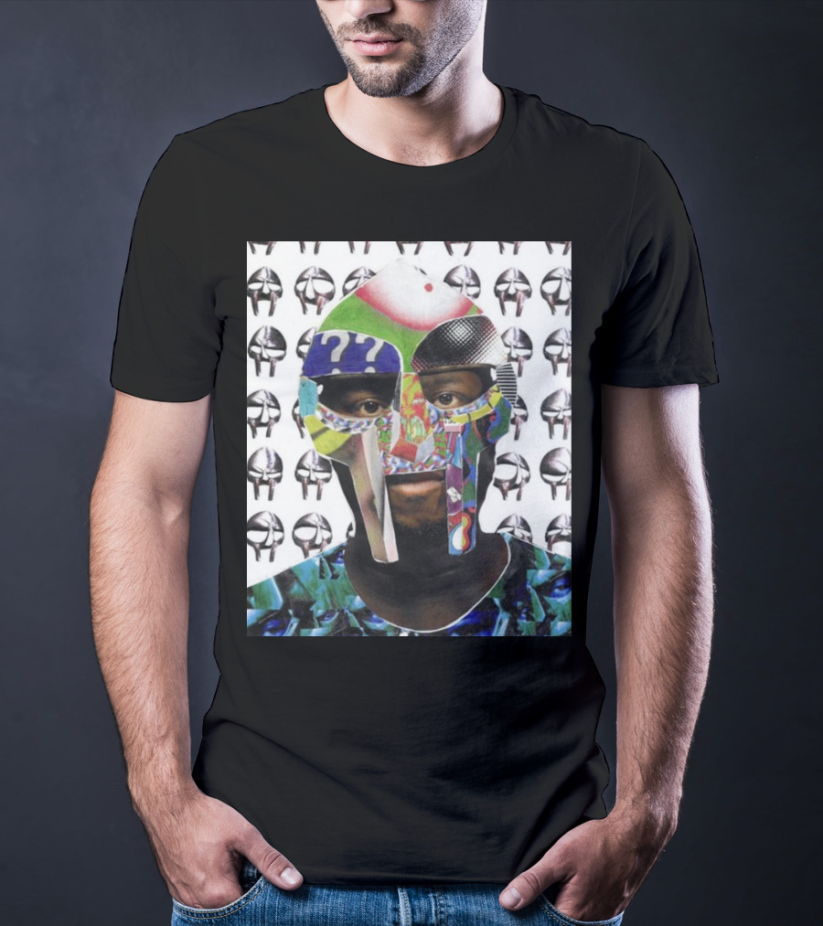 Ian Woods MF Doom Collage Mask T-Shirt