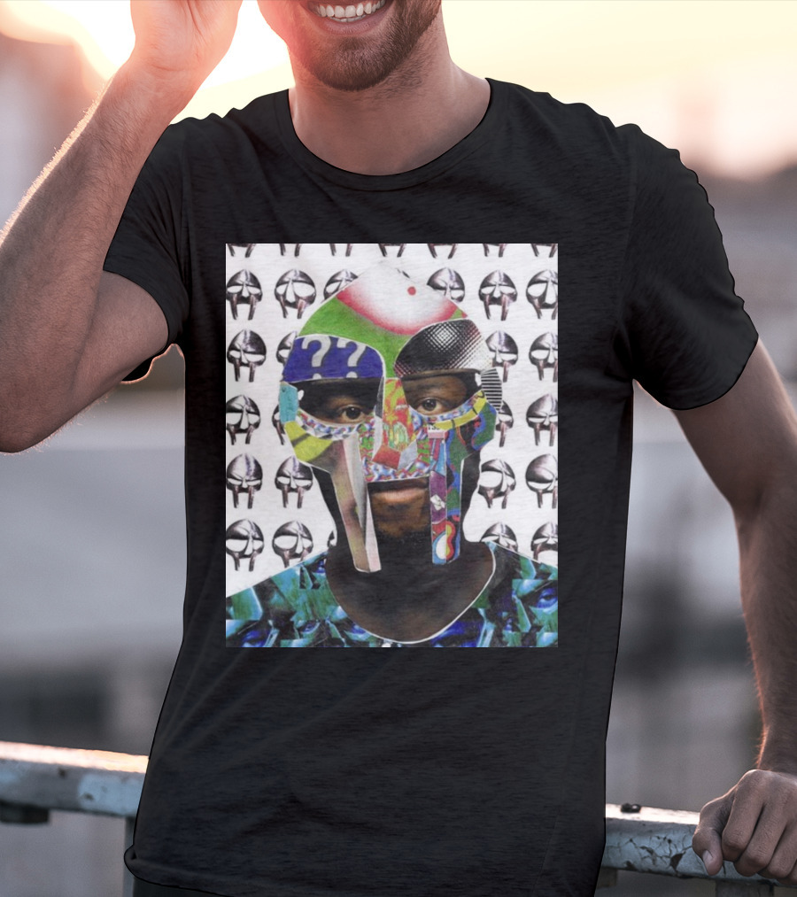 Ian Woods MF Doom Collage Mask T-Shirt
