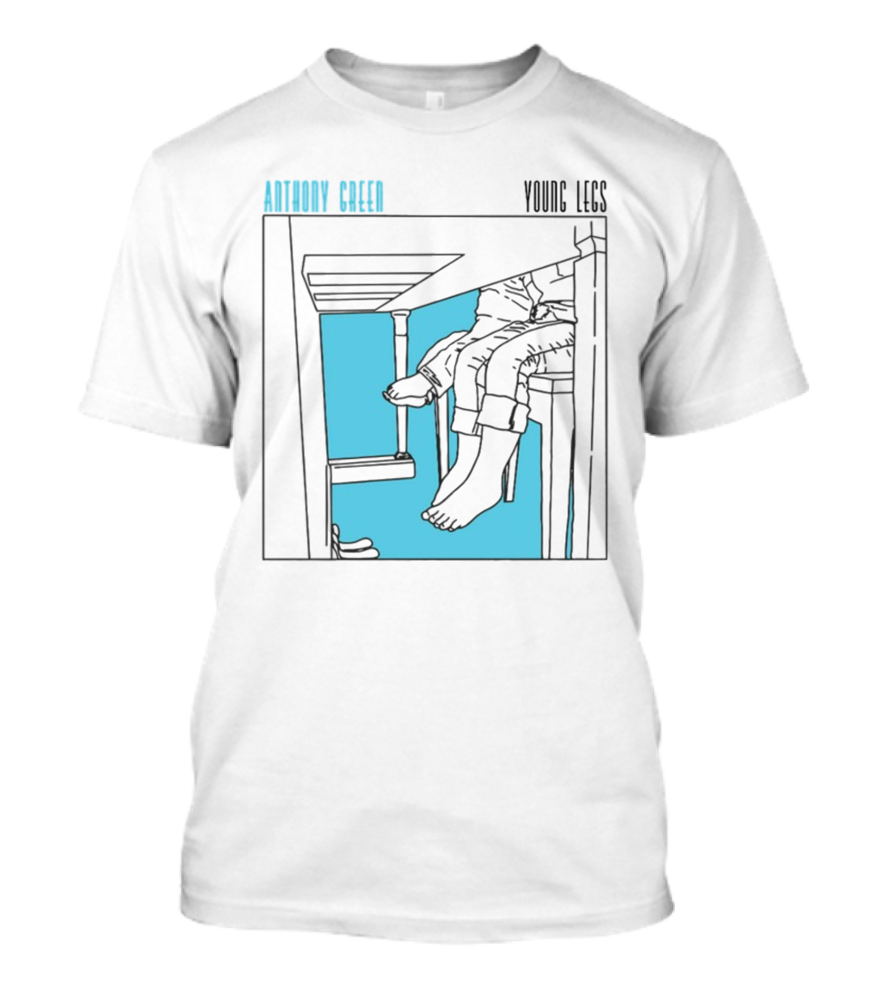Anthony Green Young Legs Blue Chair T-Shirt