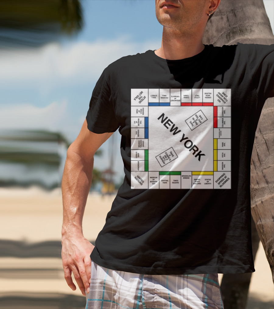 New York Monopoly Board Carrie Bradshaw Edition T-Shirt