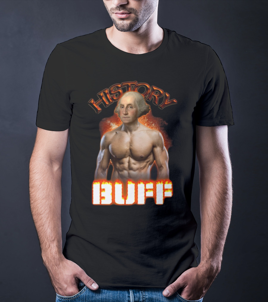 History Buff George Washington Bodybuilder T-Shirt