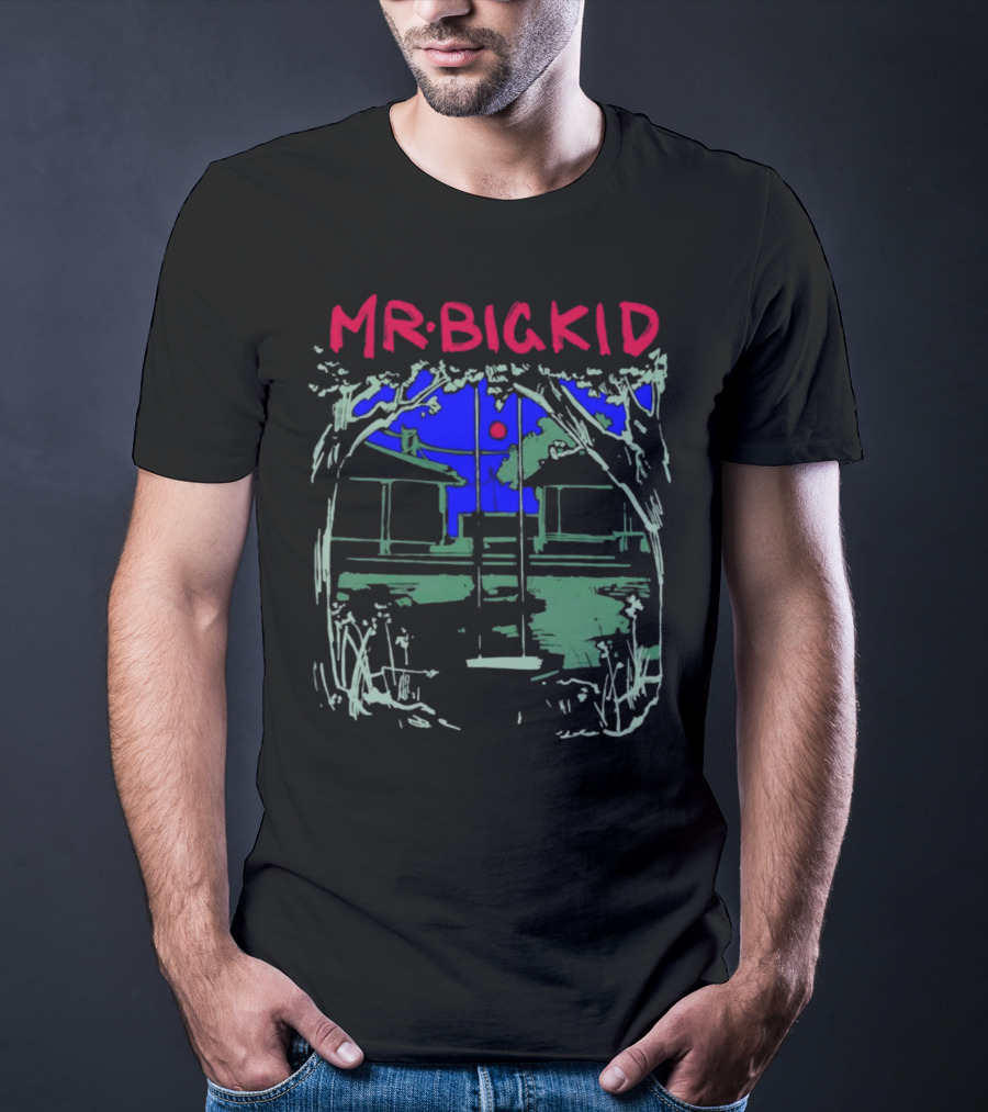 MR BIG KID Swing Under Tree House Night Scene T-Shirt