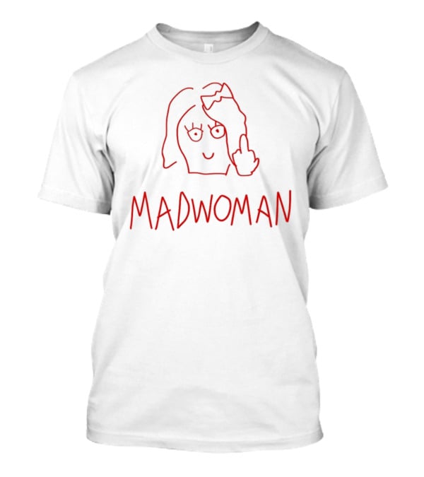 Sabrina Carpenter Madwoman Red Line Drawing T-Shirt
