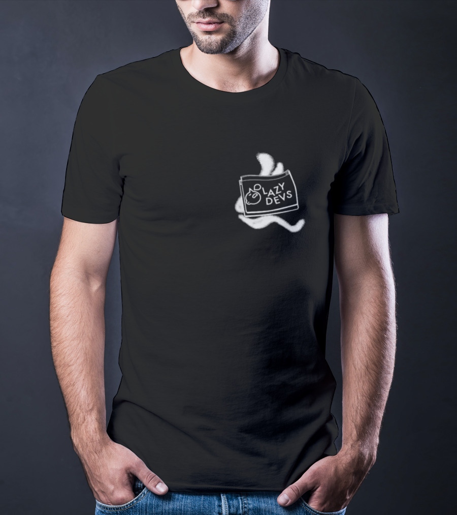 Lazy Devs Cozy Cat Pillow T-Shirt