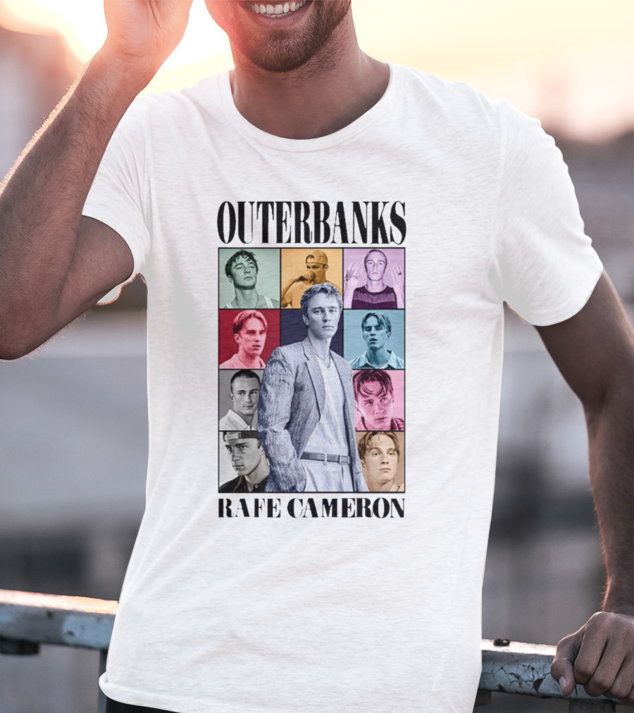 Outerbanks Rafe Cameron Multicolored Collage Collection T-Shirt