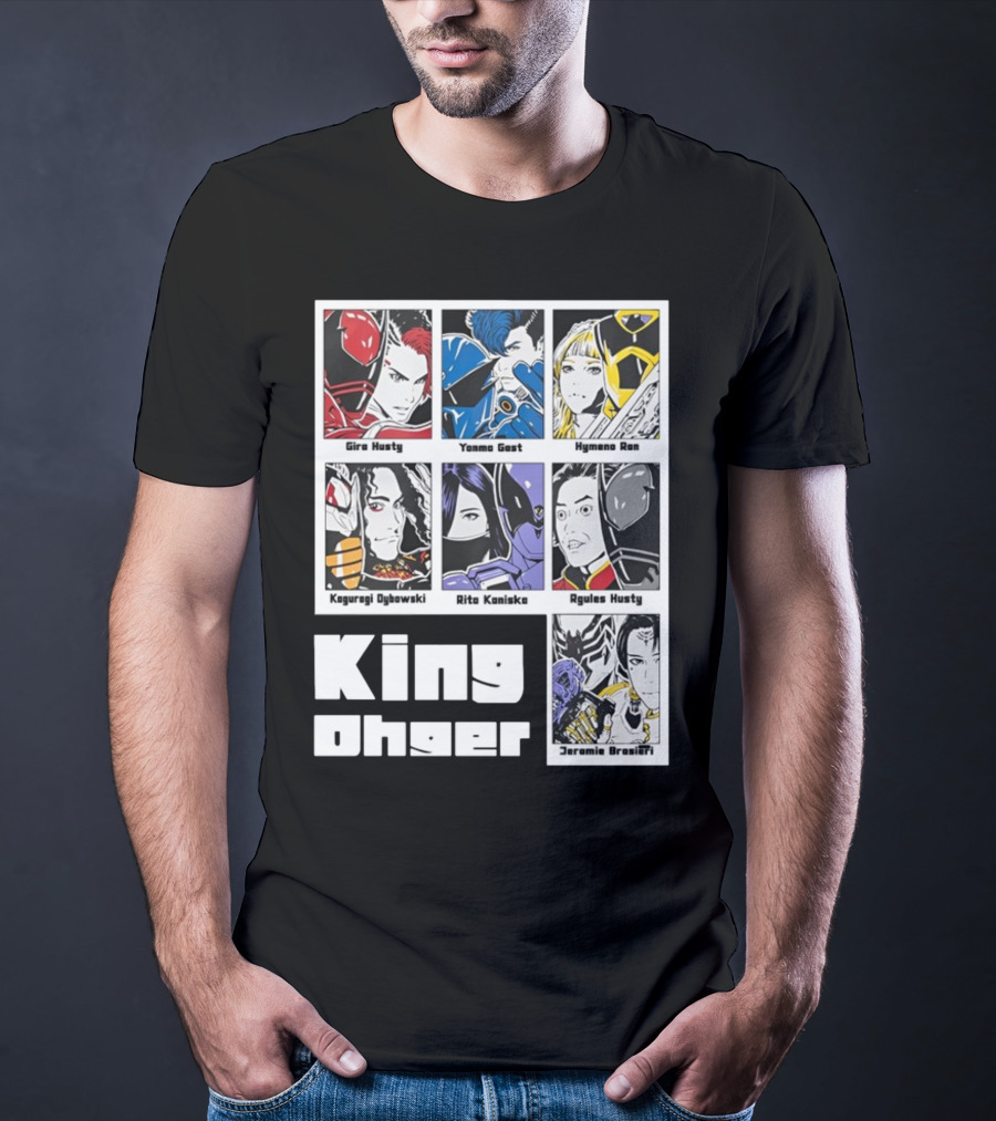 Kingohger Gira Husty Yanma Gast Hymeno Ran Kaguragi Dybowski Rita Kaniska Ryules Husty Jeramie Brasieri T-Shirt