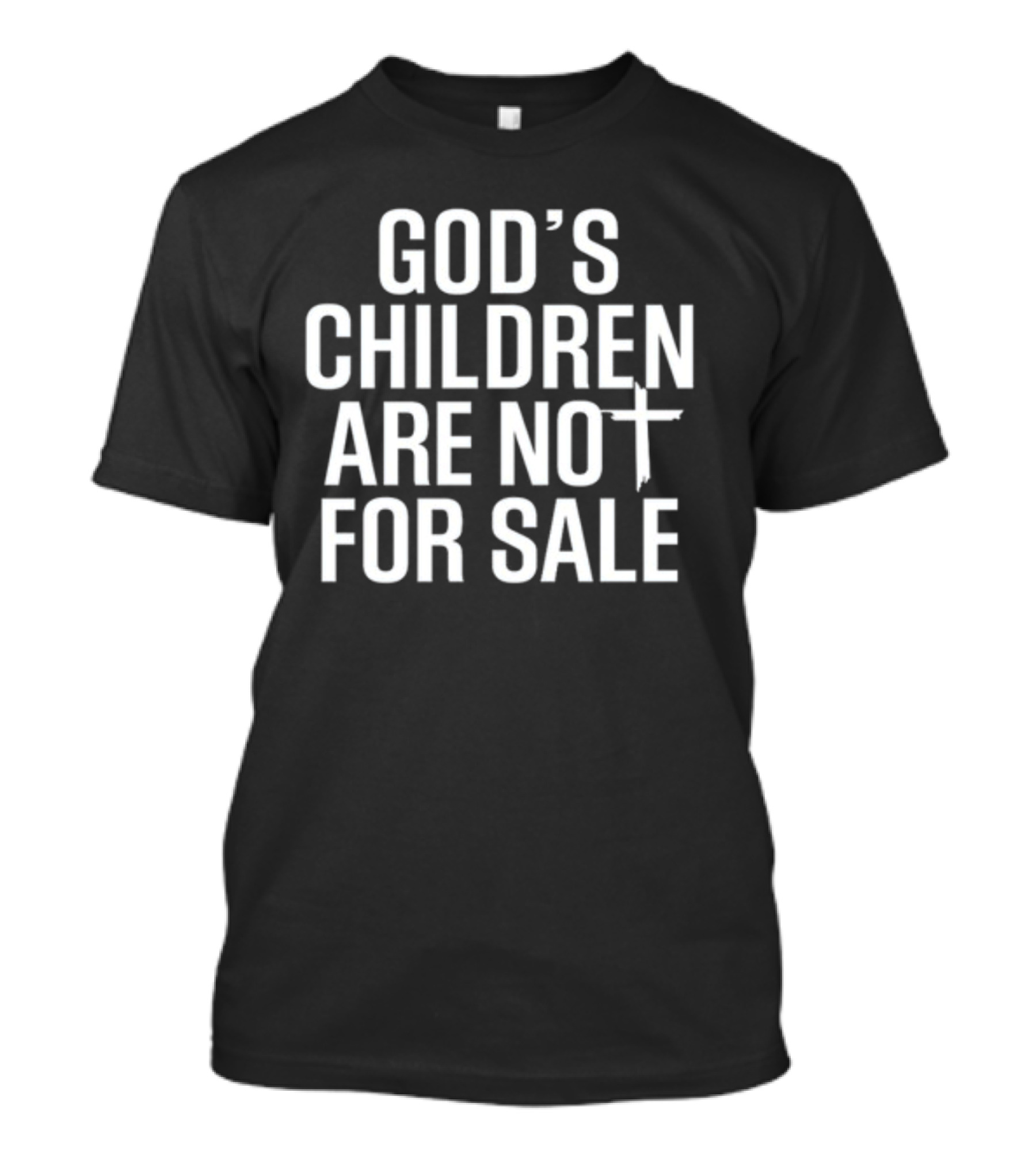 God's Children Are Not For Sale Irishpeachdesigns Cross T-Shirt