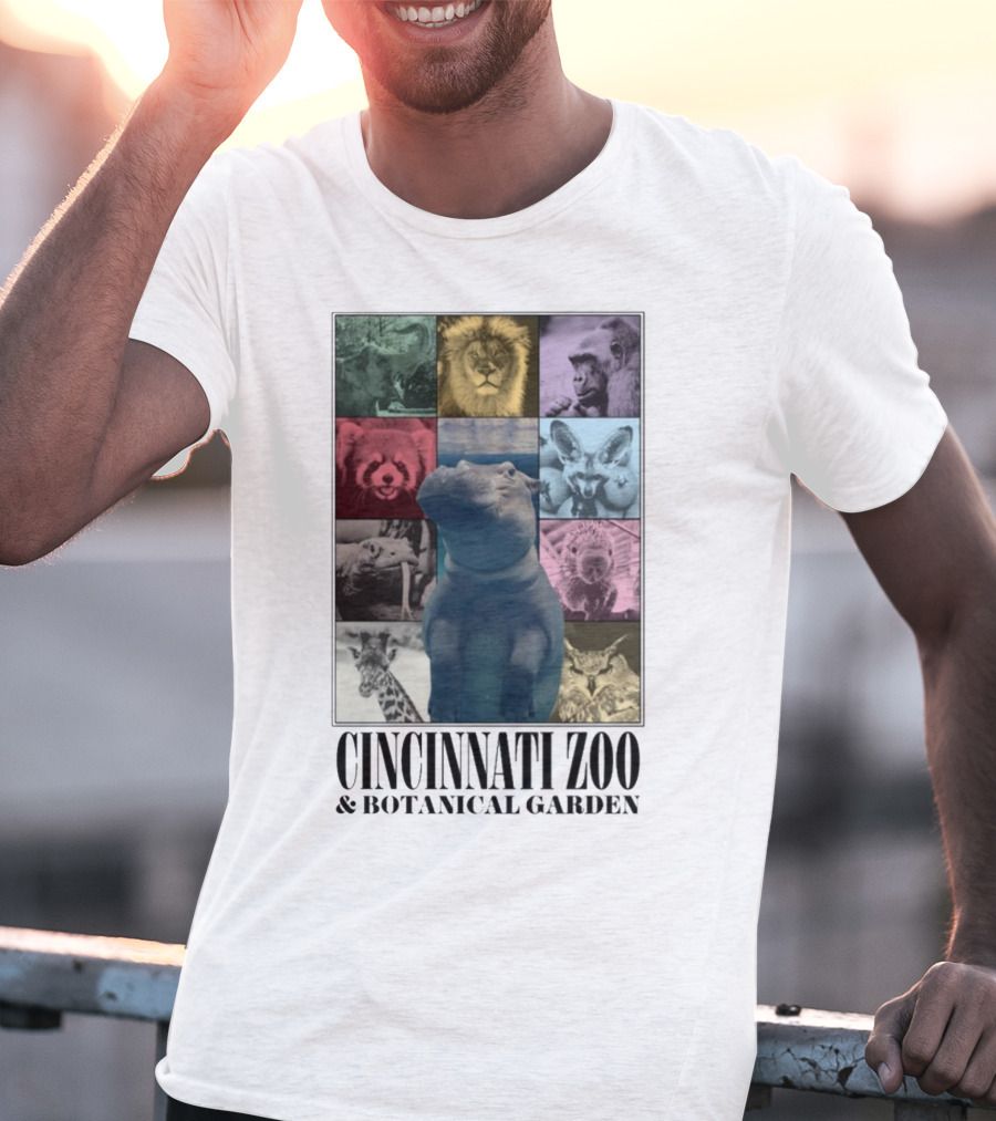Cincinnati Zoo And Botanical Garden Animal Collage Cnz Eras T-Shirt