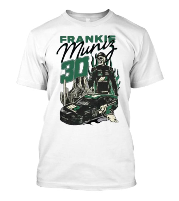 Frankie Muniz Racing Skeleton 30 Desert Car Cactus Skull T-Shirt