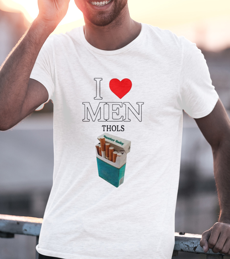 I Heart Men Thols Banter Baby Cigarette Pack T-Shirt