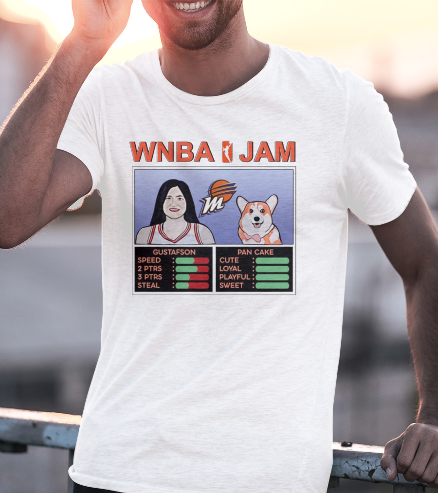 WNBA Jam Megan Gustafson Pan Cake Cute Loyal Playful Sweet T-Shirt