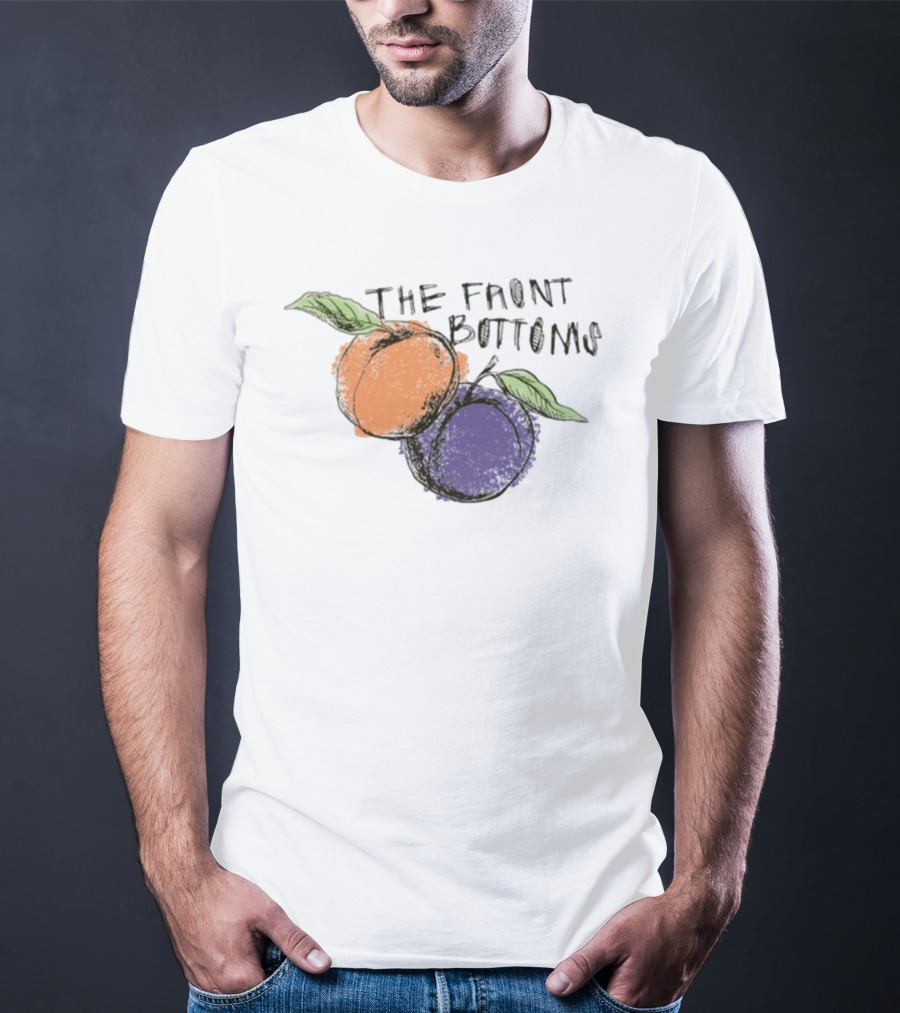 The Front Bottoms Peach And Purple Fruit T-Shirt