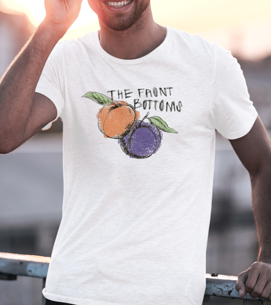 The Front Bottoms Peach And Purple Fruit T-Shirt