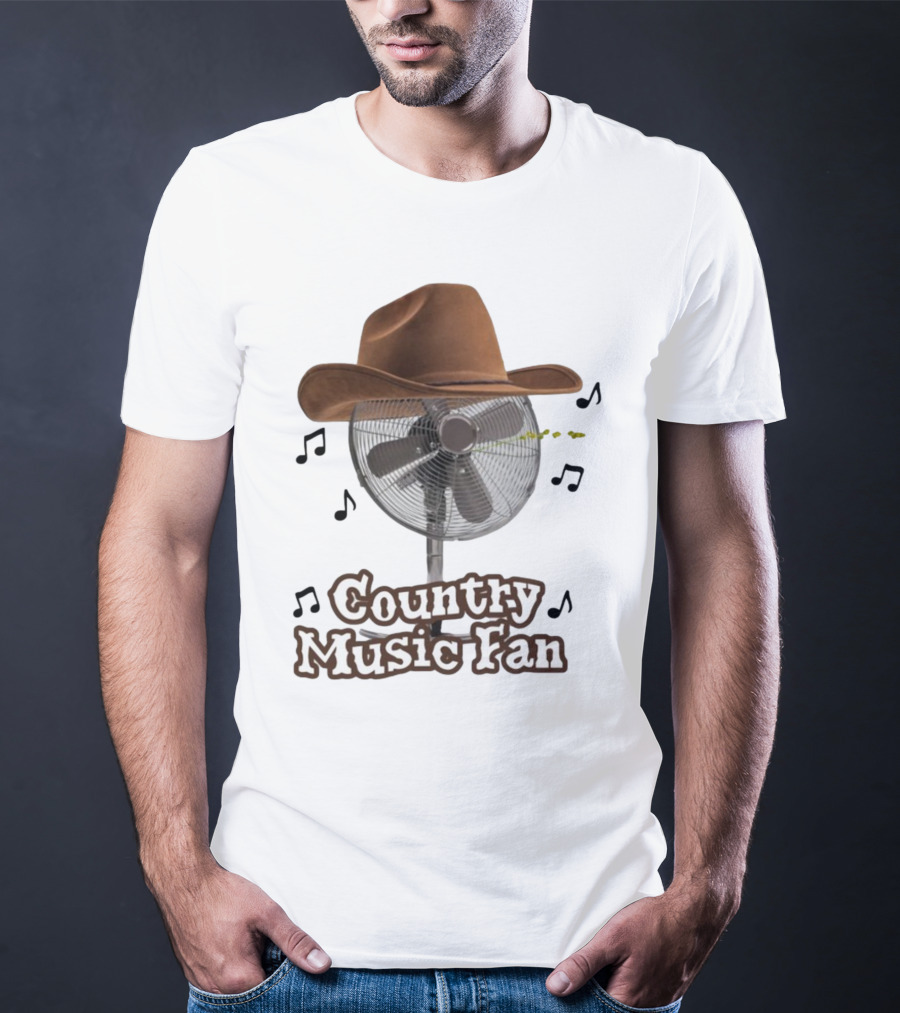 Country Music Fan Cowboy Hat With Musical Notes T-Shirt