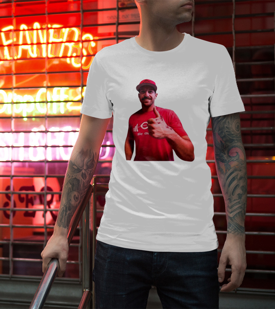 Stay Steer Thumbs Up Cincinnati Red Cap T-Shirt