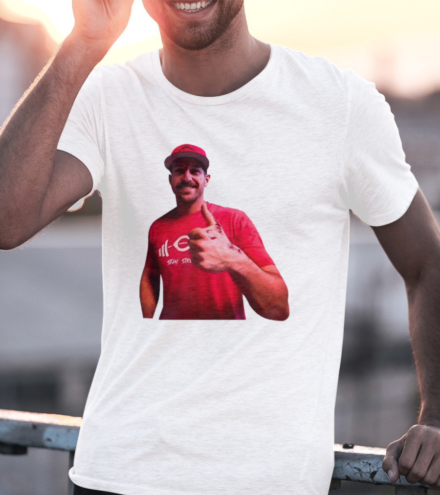 Stay Steer Thumbs Up Cincinnati Red Cap T-Shirt