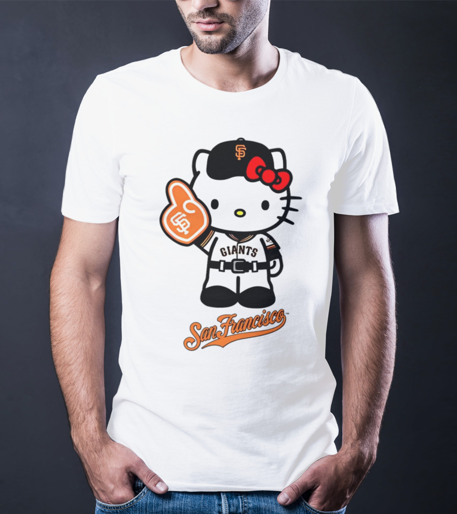San Francisco Giants Hello Kitty Baseball Collaboration T-Shirt