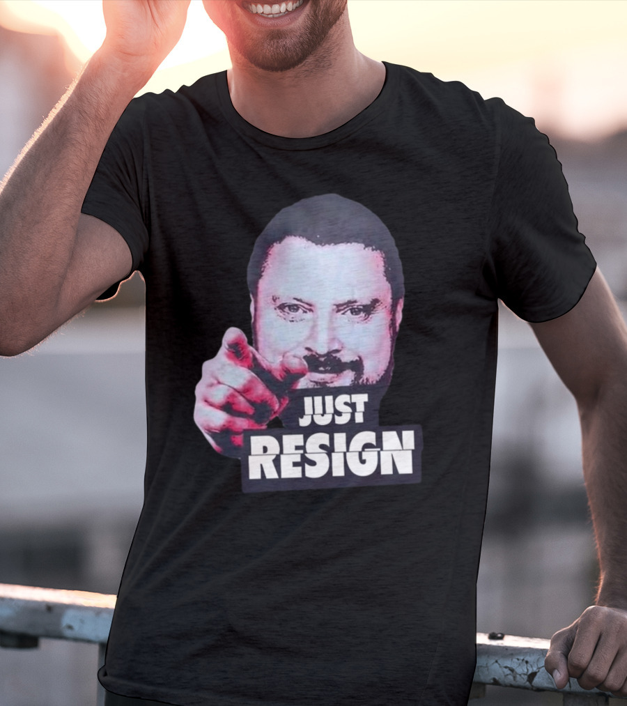 Simon Williams Just Resign Pointing Meme T-Shirt